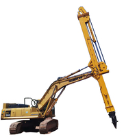 Трехсекционная телескопическая стрела для экскаваторов PC320/CAT332, 20 м, для сноса высотных зданий/вертикального демонтажа