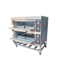 Nouveau four de boulangerie commercial en acier inoxydable 220V à 3 niveaux et 6 plateaux pour la cuisson du pain et des gâteaux