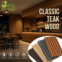 Panel Dinding Plastik Interior-Tahan Air dan Tahan Api untuk Dekorasi Ruang Tamu, Kamar Tidur, dan Latar Belakang TV Modern