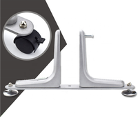 Support mural haut pour cloison de bureau et maison, design traditionnel, en alliage d'aluminium, coloris argent/blanc/noir/or, largeur 150 mm – Offre Spéciale