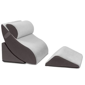 <span class=keywords><strong>Coussin</strong></span> de lit ergonomique orthopédique en mousse à mémoire de forme, ensemble de coussins de soutien inclinables multi-angles <span class=keywords><strong>pour</strong></span> soulager la pression du <span class=keywords><strong>dos</strong></span> et des jambes - Product Image 1