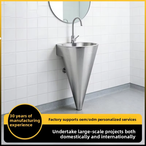 Lavabo conique à trou unique en acier inoxydable 304/316 pour bar, boîte <span class=keywords><strong>de</strong></span> <span class=keywords><strong>nuit</strong></span>, KTV, colonne <span class=keywords><strong>de</strong></span> lavage des mains, lavabo pour le visage - Product Image 5