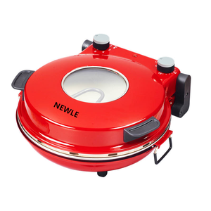 <span class=keywords><strong>Four</strong></span> à <span class=keywords><strong>pizza</strong></span> électrique Newle 1200W avec minuterie mécanique, construction en aluminium, plaque de cuisson amovible, plaque pour <span class=keywords><strong>pizza</strong></span> profonde - Product Image 1