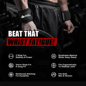 Nouveau style <span class=keywords><strong>de</strong></span> support <span class=keywords><strong>de</strong></span> poignet pressurisé en nylon, bande <span class=keywords><strong>de</strong></span> maintien pour haltérophilie, fitness et basketball - Product Image 4