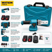 Kit de soudeuse à fusion de tuyaux sans fil avec 2 batteries, chargeur, mallette de transport et accessoires pour la vente en gros B2B