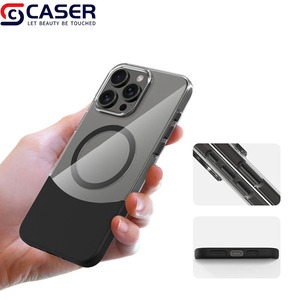 Buona qualità trasparente forte magnetico guscio del telefono rigido superiore e <span class=keywords><strong>inferiore</strong></span> Splicing colore corrispondente custodia del telefono per Iphone 16 15 14 - Product Image 6