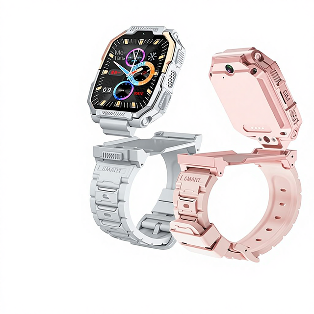 4G Netcom Children's Phone Watch Stainless Steel Removable Card Smart Call Positioning Multifunctional Waterproof Photo Step