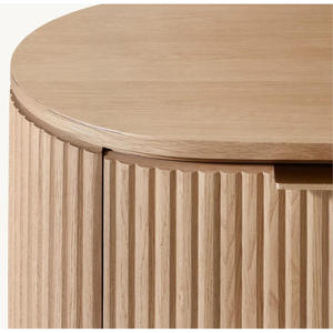 Mesita de Noche Moderna de Madera con 3 Cajones, Color de Madera Personalizado, para Dormitorio - Product Image 3