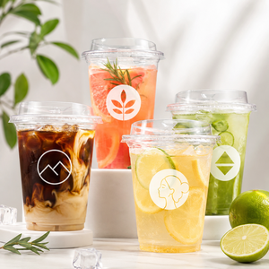 Gobelets PLA Zéro Déchet pour Événements 16oz 500ml 100% Compostables Biodégradables Transparents pour Festivals de <span class=keywords><strong>Musique</strong></span> et Concerts en Plein Air - Product Image 2
