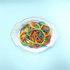 Permen Jeli Nanas Rasa Buah Asam Manis - Tekstur Lembut Bentuk Batang Multi-Warna Kemasan Besar untuk Distributor yang Sadar Kesehatan - Product Image 3