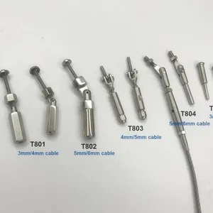 Protective Sleeve Cable Railing Turnbuckles With Jaw Hand Swage