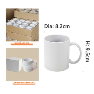 WUJO Taza de cerámica de sublimación <span class=keywords><strong>AAA</strong></span>, <span class=keywords><strong>tazas</strong></span> de café de cerámica de sublimación de 11 onzas - Product Image 2