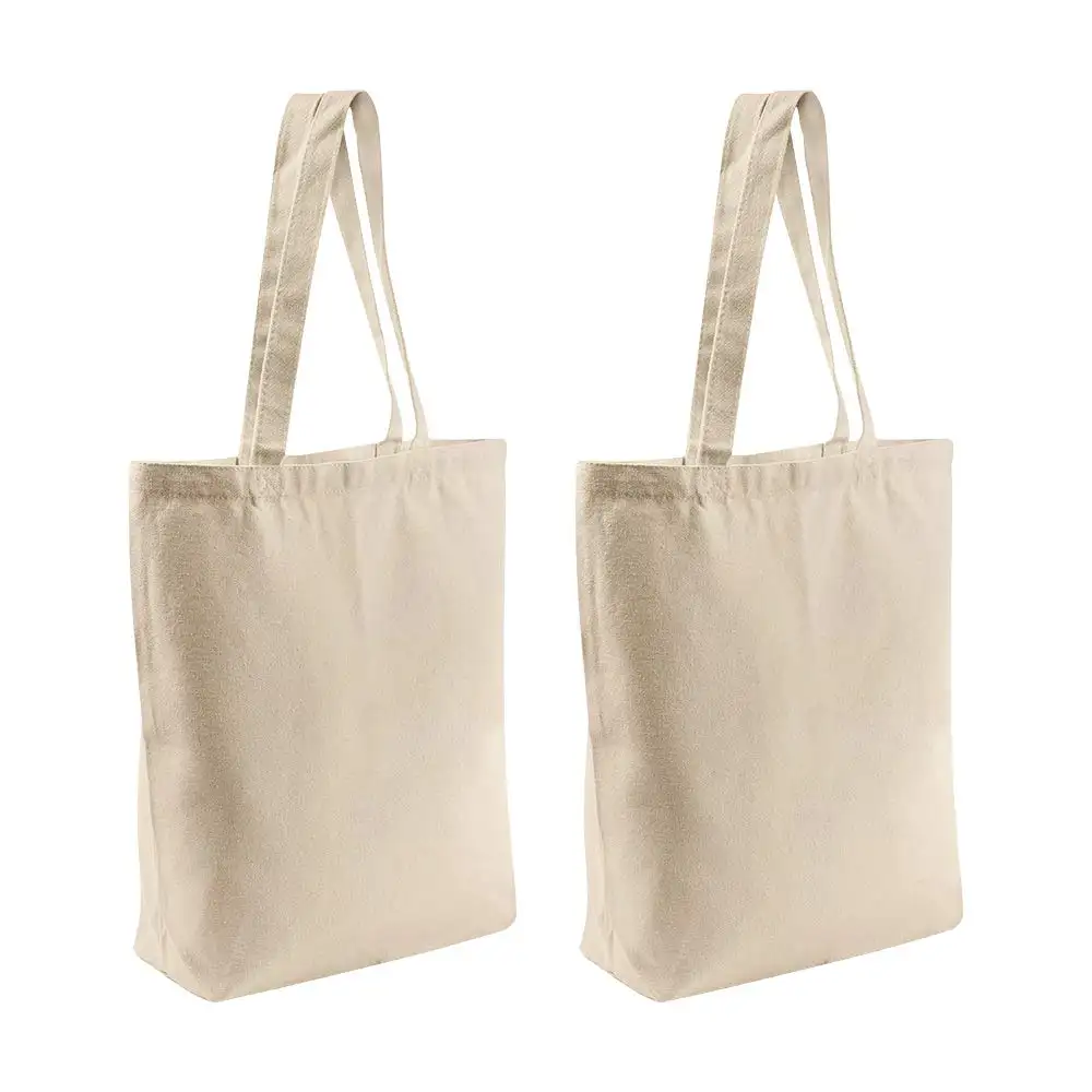 Alta qualidade personalizado 8oz 10oz 12oz 14oz reciclado algodão orgânico sacola de compras sacola da lona com logotipo impresso personalizado