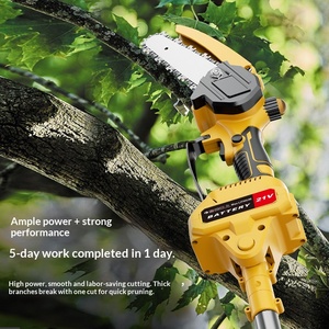 <span class=keywords><strong>Sega</strong></span> Elettrica Telescopica per Potatura Rami Alti, Senza Spazzole, Ricaricabile con <span class=keywords><strong>Batteria</strong></span> al Litio, per Rami Spessi, Arboricoltura e Alberi da Frutto - Product Image 2