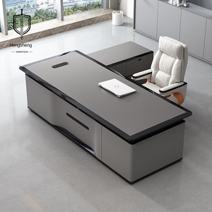 E0 high-end בוס שולחן מנהל כללי מנהל דלפק משרד רהיטים נירוסטה extendable - Product Image 2