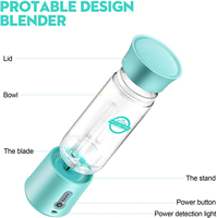 2024 Fabrieksmodel Draadloze Persoonlijke USB Oplaadbare Blender IJsvergruizer Mini Home USB 6 Bladen Sapcentrifuge Draagbare Fruitblender
