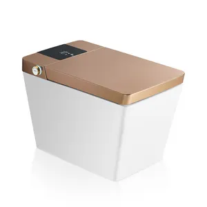 Inodoro inteligente de porcelana con sensor automático para baño, inodoro con inodoro automático, bidé, wc, 110V/220V