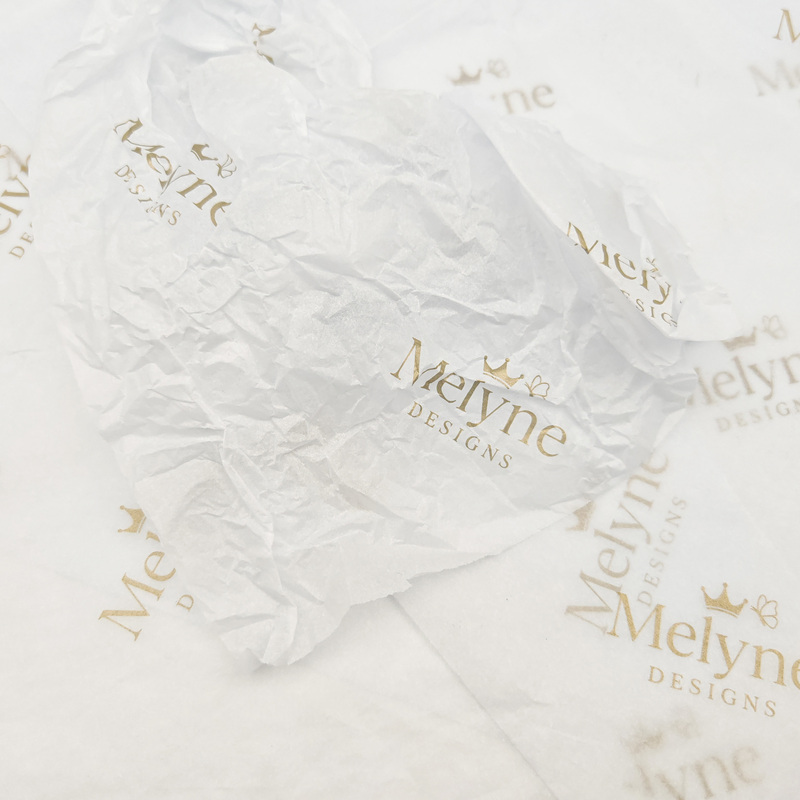 Custom Golden Black Logo Biodegradable Recyclable