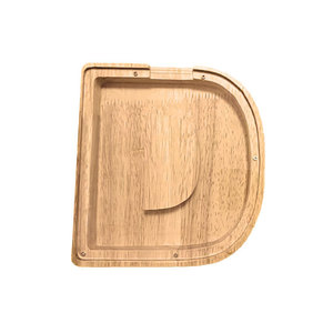 Hucha de madera con forma de letra C para niños, caja de dinero portátil con función de grabado - Product Image 2