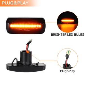 4 Luces de Señalización Laterales Delanteras y Traseras para Dodge RAM 2500HD 3500HD Doble Rueda 10-18 68042143AA, Lámparas Indicadoras LED Intermitentes - Product Image 3