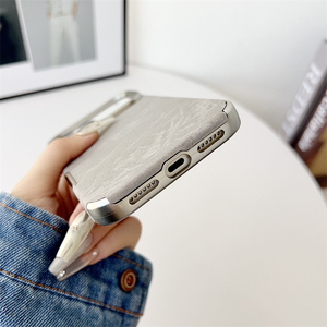 เคสหนังเคลือบทองคำปี 2026 สำหรับ iPhone 17 16 Pro Max เคสผ้าเนื้อแมทลายหินอ่อนสำหรับ iPhone 13 14 15 16 17 - Product Image 6