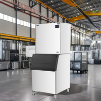 Machine à glace de grande puissance de machine à glaçons d'acier inoxydable pour l'usage commercial