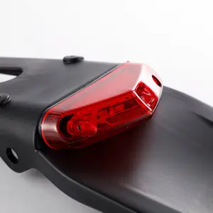 오토바이 리어 펜더 LED 브레이크 레드 테일 라이트 램프 오프로드 오토바이 먼지 자전거