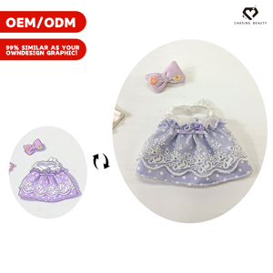 Set de Disfraces para Muñecas Yuanqi Wind Little Bird, Juguete de Peluche con Estampado de Mariposas - Product Image 3