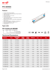 60W 100W 150W 200W 250W 300W 360W IP67 Waterproof <b>Led</b> <b>Driver</b> AC100-240V/170-264V to DC 12V 24V High PF 0.95 CV <b>LED</b> Power Supply - Product Image 6