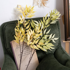 Rama de Hojas de Bambú Artificial CallaFloral, Amarillo Verde, Hecha a Mano, para Decoración de Bodas, Hogar y Arte Mural - Product Image 5