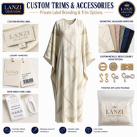 Robe Kaftan Femme Personnalisée Grande Taille Maxi Abaya Modeste Ample Col V Longueur Complète Jacquard Impression Numérique Été pour Acheteurs de Dubaï