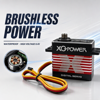 Servomoteur numérique sans balais étanche XQ-BLS8125D 25kg, engrenage en acier inoxydable, aluminium CNC, 8.4V, vente en gros OEM