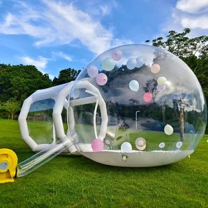 Maison <span class=keywords><strong>de</strong></span> ballons à bulles en PVC transparent <span class=keywords><strong>de</strong></span> 10 pieds avec tunnel et tente gonflable à souffleur d'air pour enfants pour les mariages et les loisirs - Product Image 4