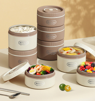 Bestseller Wärmeisolierende Beheizbare Edelstahl-Lunchbox mit 3 Fächern Auslaufsicher & BPA-frei