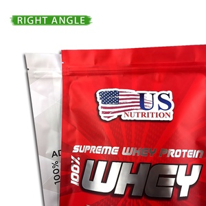 Emballage en plastique alimentaire sacs à fermeture éclair pochette en aluminium laminé sac de poudre de protéines pochette debout - Product Image 5