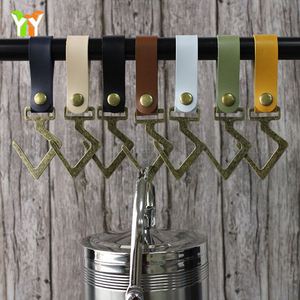 Multifunctional Wall Hanging Hooks PU Leather Hanger Strap Camping Hooks for Hanging - Product Image 4