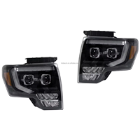 Accessoires pour pick-up 4x4, phare avant noir pour F150 09 10 11 12 13 14 2009 2010 2011 2012 2013 2014, phare LED