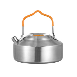 Bollitore per tè a carbone in acciaio inossidabile 304, piccolo, per bollitura a fiamma aperta, <span class=keywords><strong>set</strong></span> da tè per esterni - Product Image 5