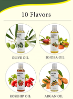 Huiles de support en vrac à marque privée personnalisée, biologiques et pures : Avocat, Jojoba, Noix de coco, Carotte, Rose musquée, Vitamine E pour le corps, le visage, la peau et les cheveux