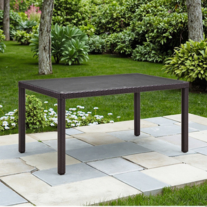 Mesa de comedor al aire libre de diseño moderno personalizado Durable Rattan Garden <span class=keywords><strong>Bistro</strong></span> para boda Beer Pong o Camping - Product Image 3