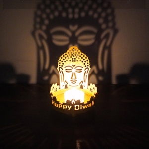 2026 Eid Ramadan Mubarak Eid Al Adha islámico para fiesta musulmana regalo Decoración de mesa hogar arte artesanía vela de Metal para el hogar mesa escritorio - Product Image 2