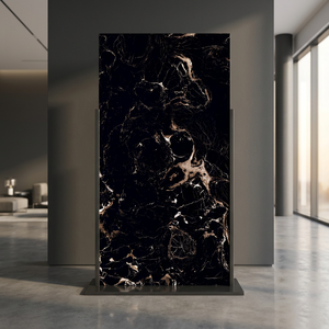Ocean Black Luxury Glossy Marble Look Glazed Porcelain Tiles 600x1200mm 60x120cm Floor <b>Wall</b> Tile - Product Image 3