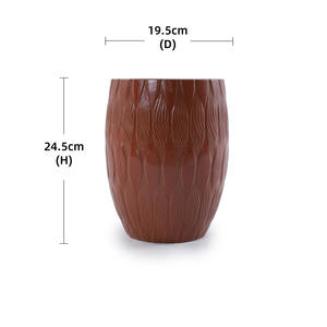 ชุดกระถางดอกไม้เซรามิกขนาดใหญ่ 3 ใบ ทนทาน มีรูระบายน้ำ ผิวเคลือบเงา ดีไซน์ทันสมัย เหมาะสำหรับห้องรับประทานอาหารและสวน - Product Image 6