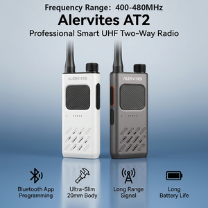 Radio UHF intelligente <span class=keywords><strong>Baofeng</strong></span> Alervites AT2, talkie-walkie longue portée, Bluetooth hors ligne, <span class=keywords><strong>Zello</strong></span> PTT, radio bidirectionnelle portable AI, 1300/2200mAh - Product Image 1