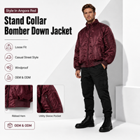 Blouson Bomber en Satin Coupe-Vent Personnalisable pour Hommes – Couleurs et Tailles sur Mesure, Broderie de Logo Frontal, Teinture Unie, Vente en Gros ODM