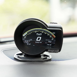 Araba göstergesi OBD2 çok fonksiyonlu sihirbaz F835 ölçer su sıcaklığı Turbo <span class=keywords><strong>Boost</strong></span> voltaj hız Alarm ile - Product Image 2