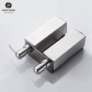 Distributeur de savon liquide mural double de luxe en acier inoxydable 304 de haute qualité, noir mat, écologique, ensemble de salle de bain - Product Image 6