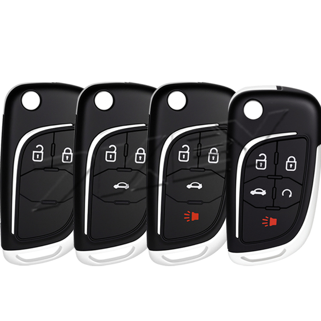 Modified Flip Remote Key Shell for Opel for Chevrolet for Buick 2/3/4/5 Buttons Key Shell Replacement