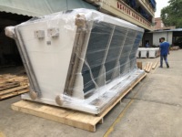 Système de refroidissement sec pour rack de supercalculateur, groupe de ventilateurs et pompe à moteur AC optimisé automatiquement, pour armoire informatique haute densité IA GPU