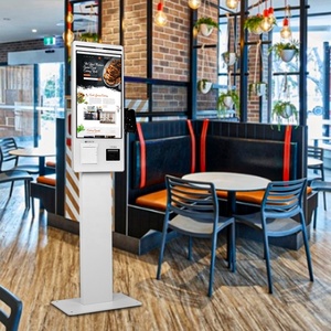 Wholesale Price 1920*1080 23.8'' Capacitive 10 Point Touch Screen <b>With</b> Cash Box Self Service Kiosk for Bank - Product Image 2